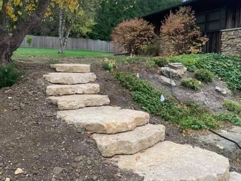 Retaining walls job near Cuba City, WI