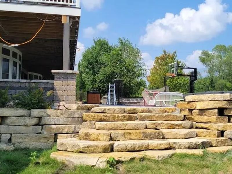 Retaining walls job near Maquoketa, IA